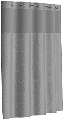 Fabric 3-in-1 Shower Curtain Set with PEVA It’s A Snap! Sna…