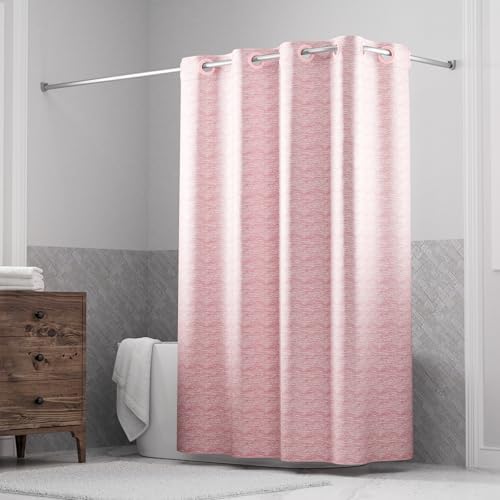 It's A Snap! Faux Silk Shower Curtain