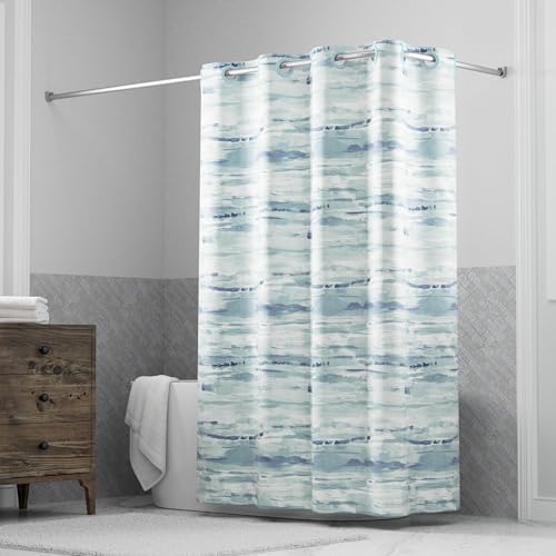 It's A Snap! Faux Silk Shower Curtain