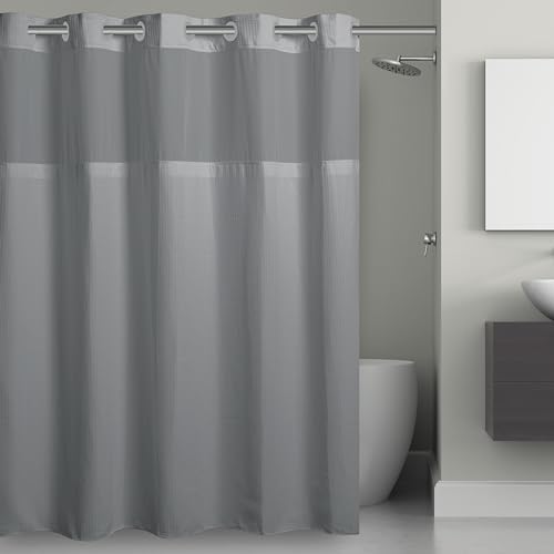 It's A Snap! Microfiber Shower Curtain